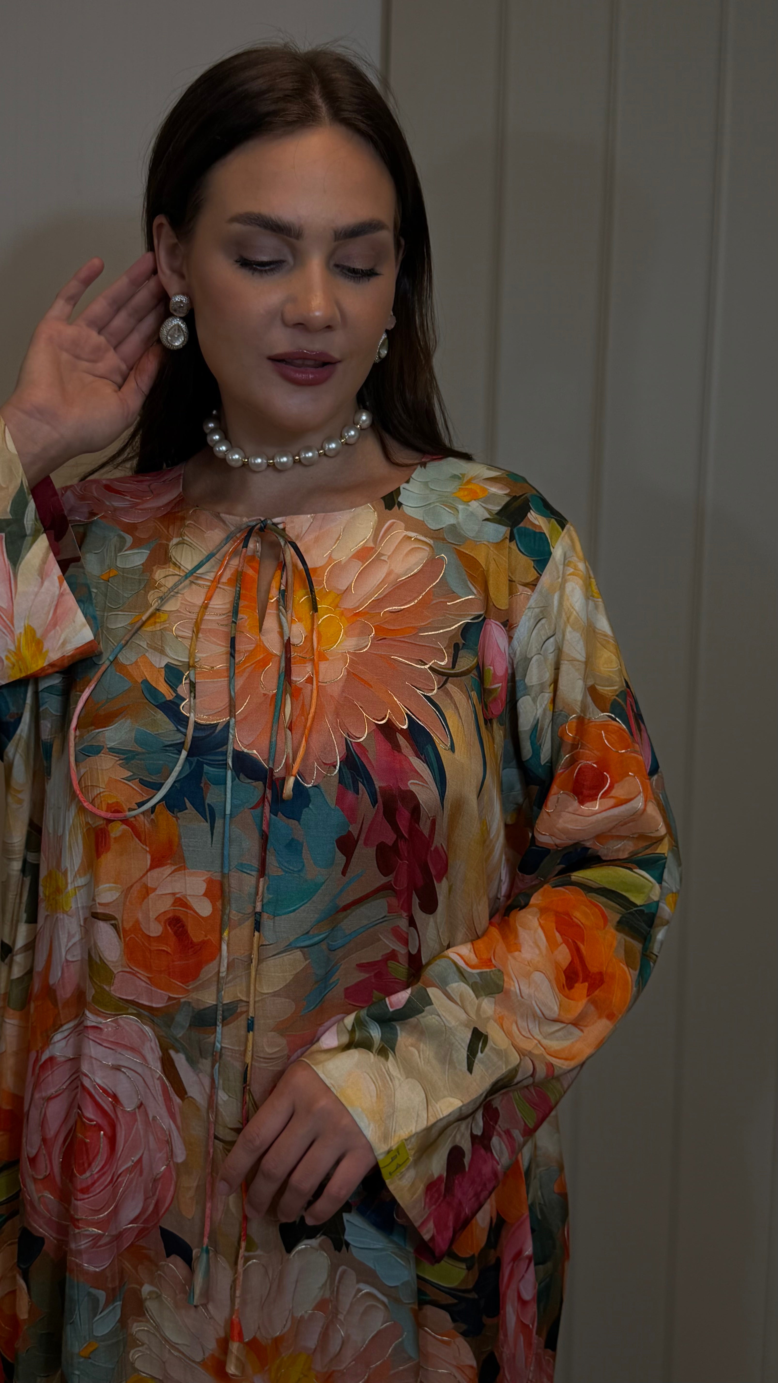 Jalabiya- All Over Flowers