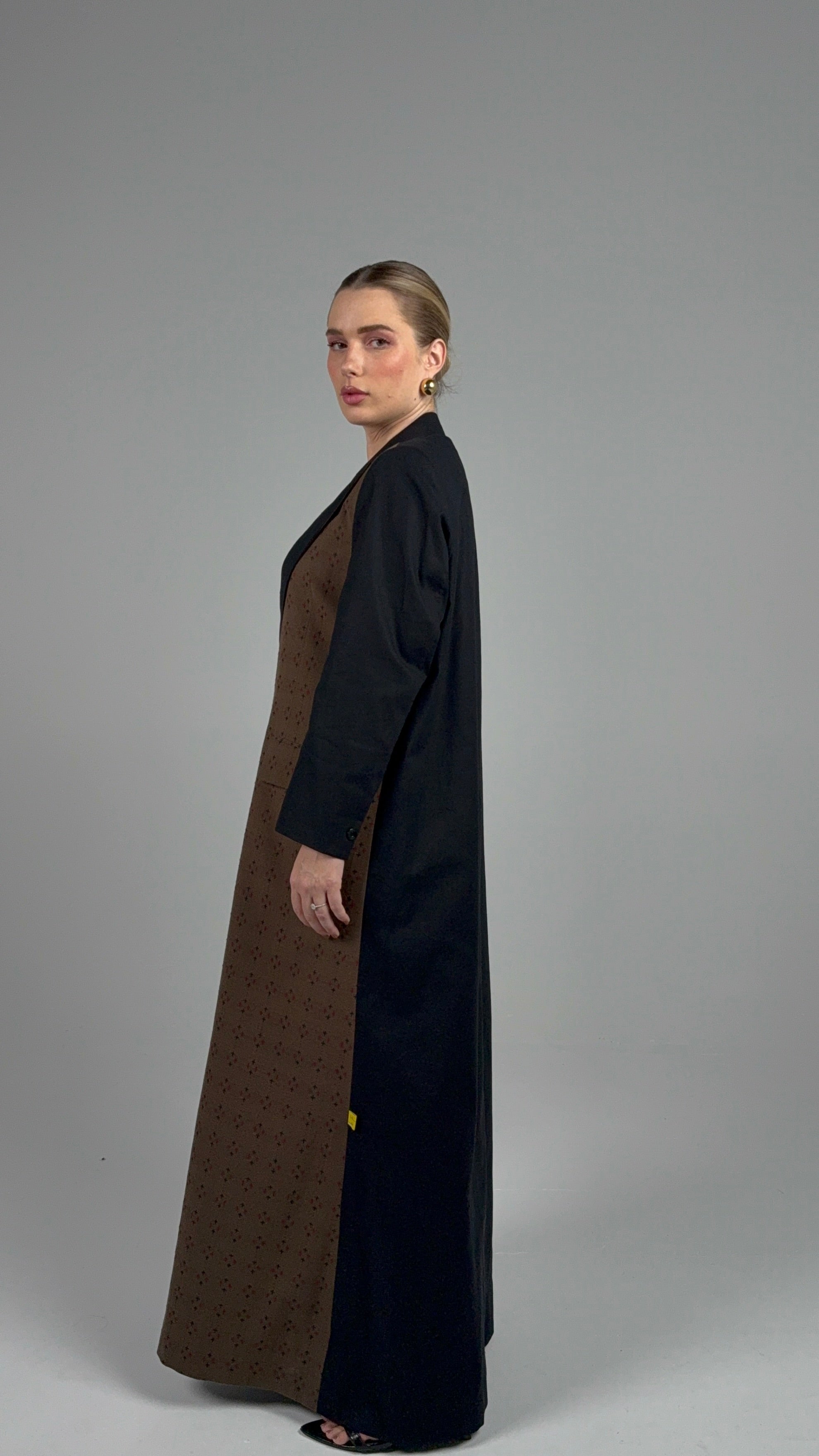 Sneakers Blazer- Black/Brown Embroidery