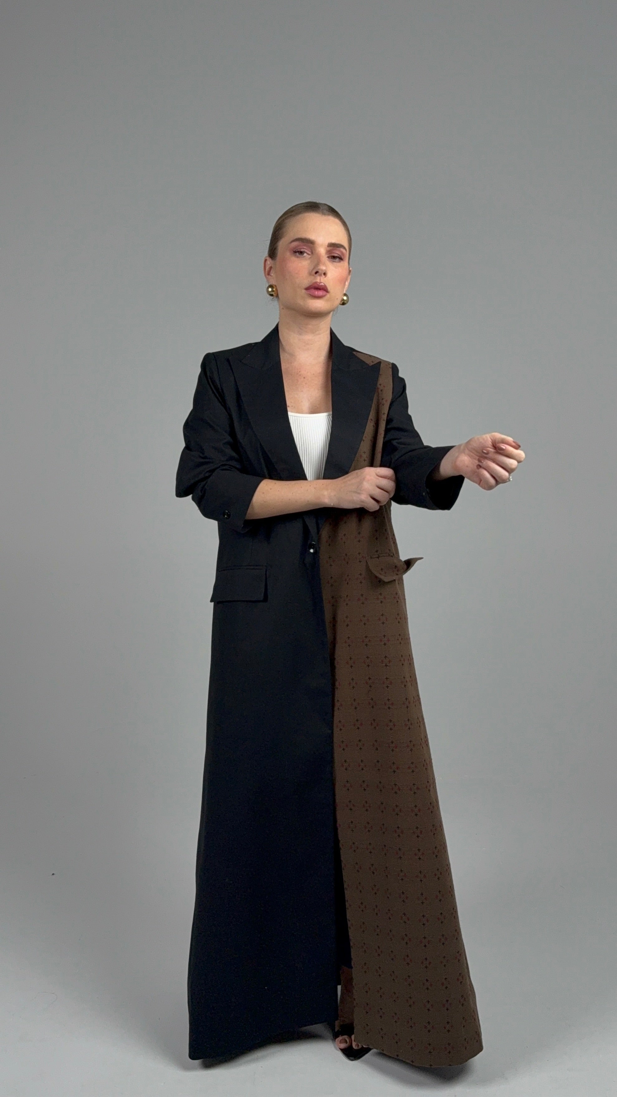 Sneakers Blazer- Black/Brown Embroidery