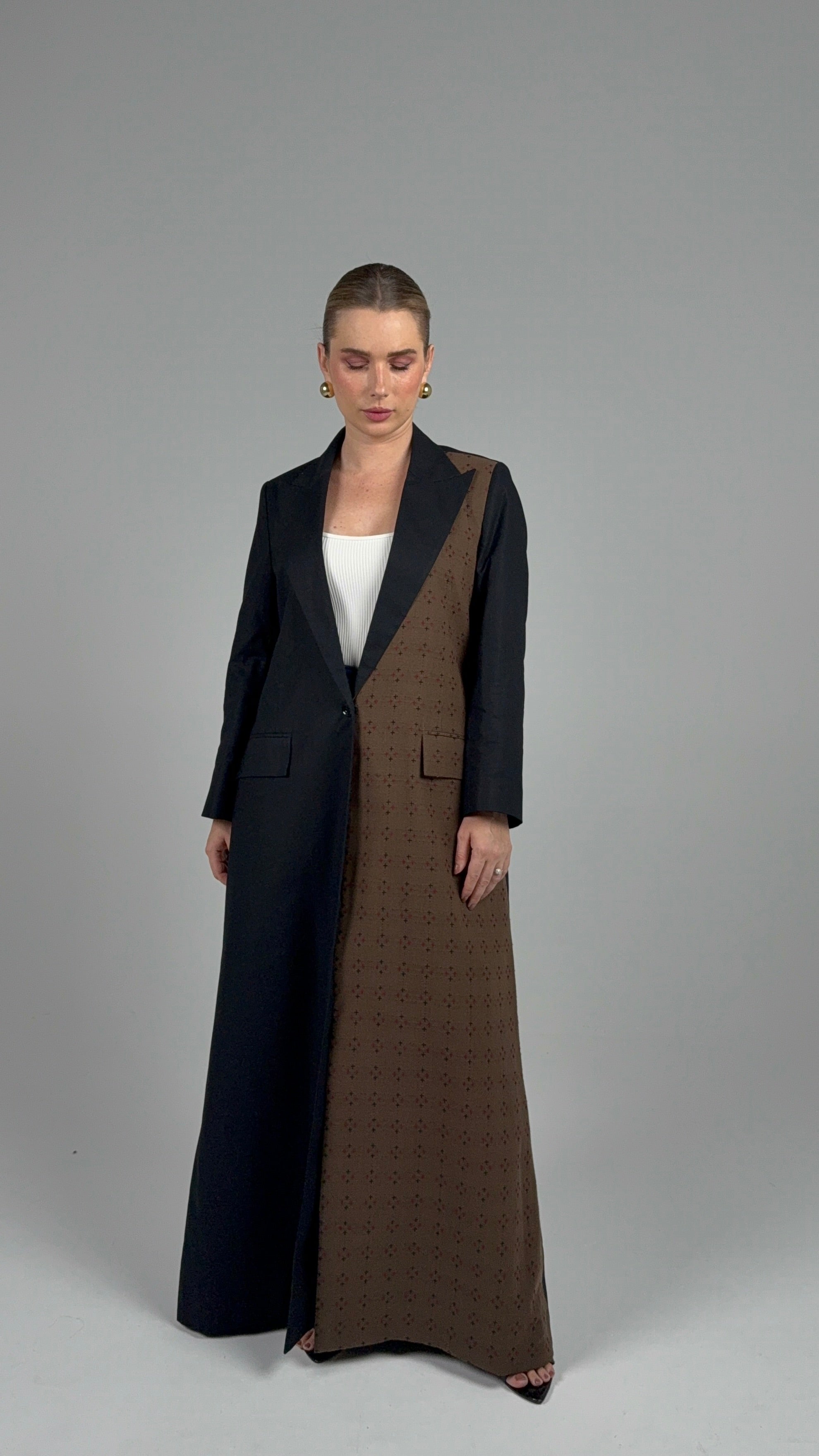 Sneakers Blazer- Black/Brown Embroidery