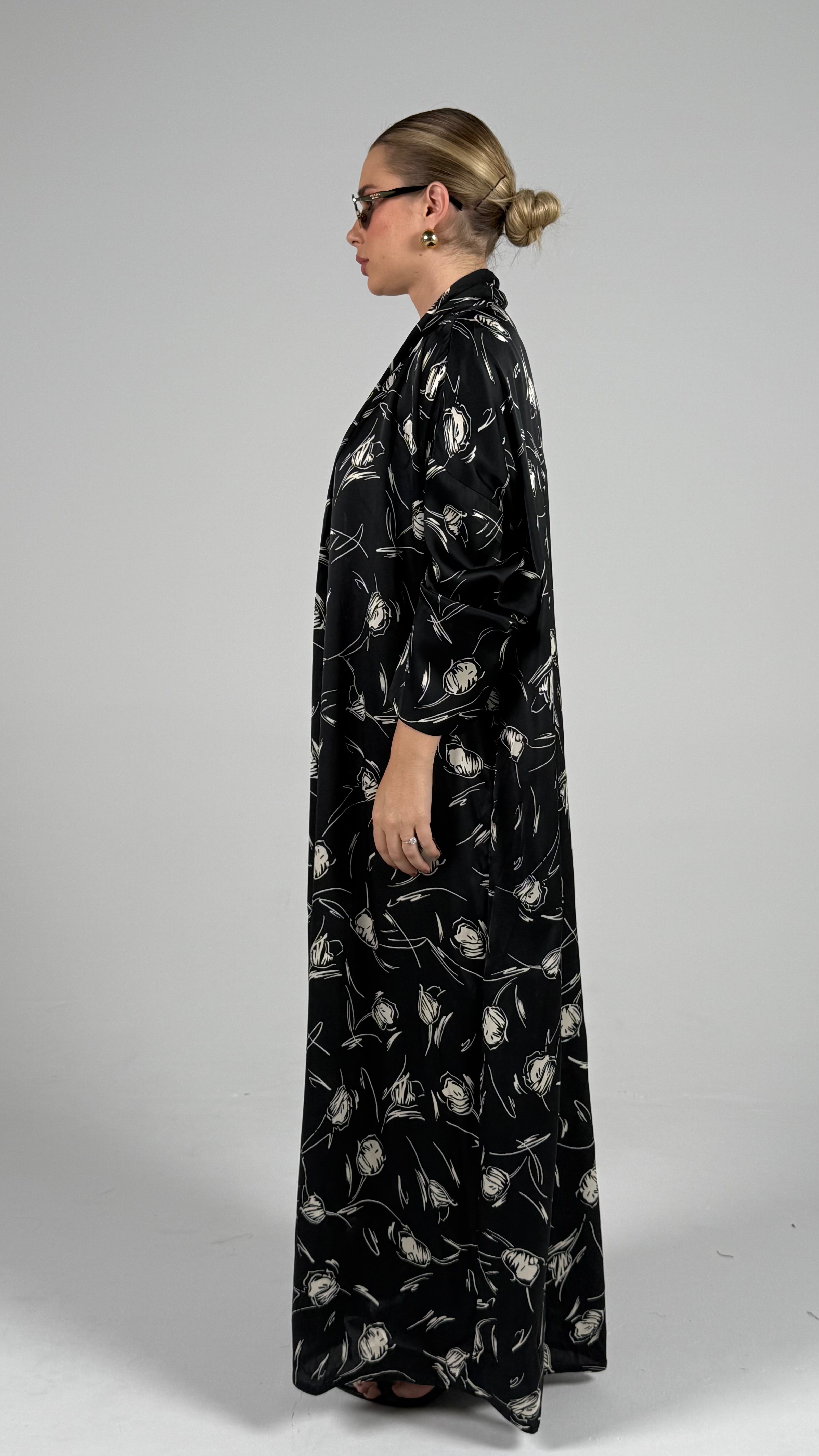 Pocket Abaya-Black Tulip