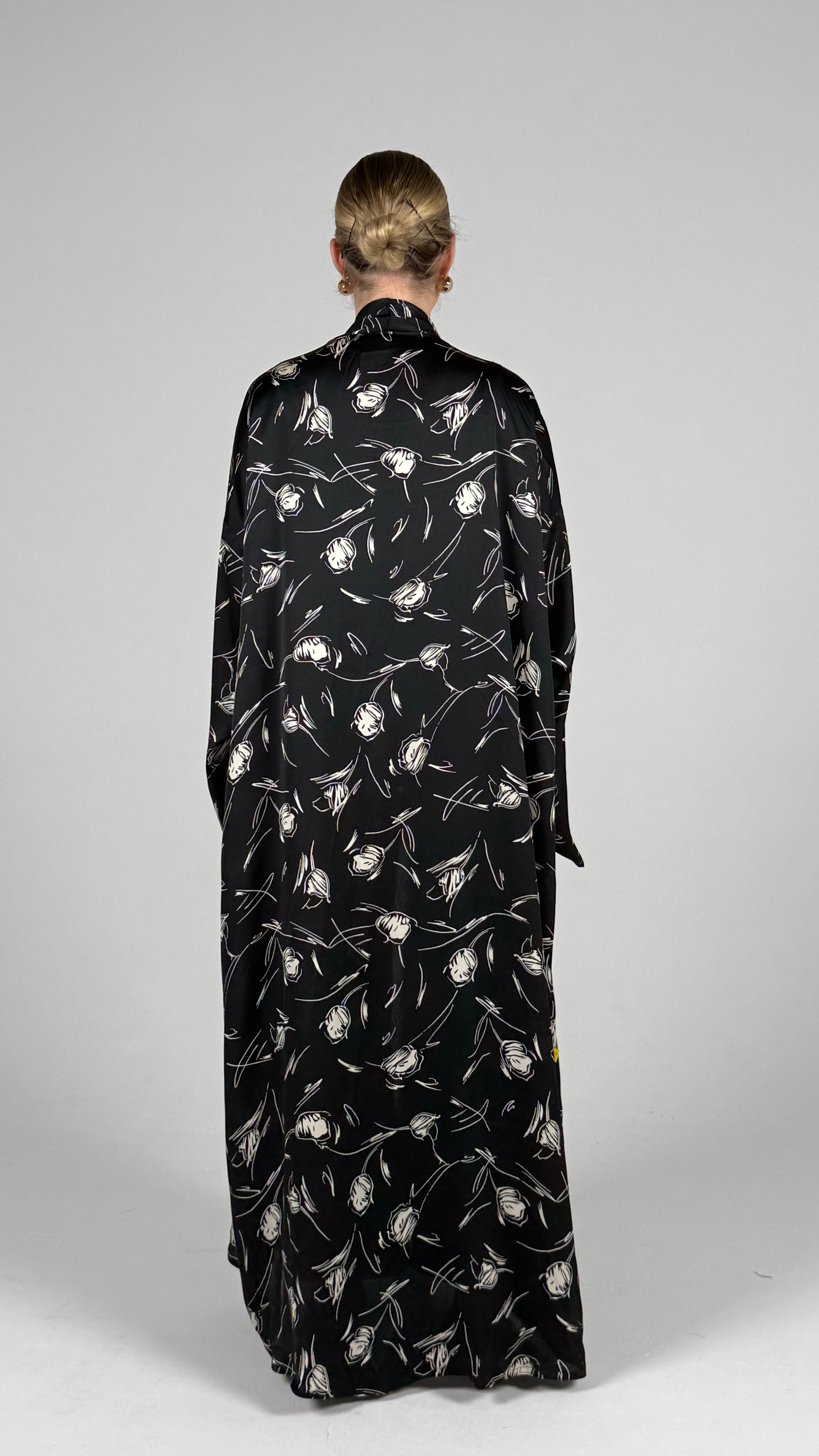 Pocket Abaya-Black Tulip
