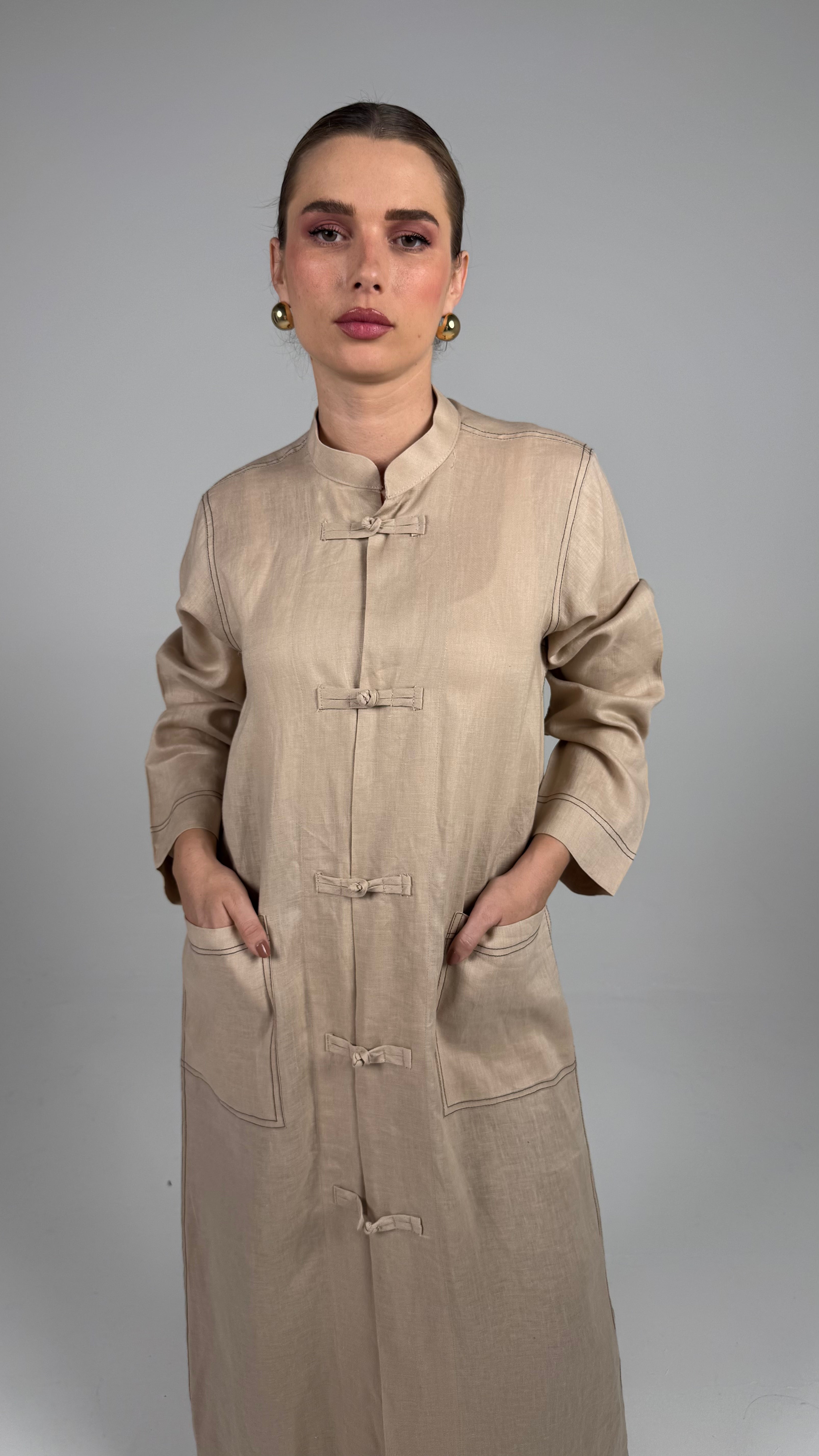 Shang Abaya- Beige