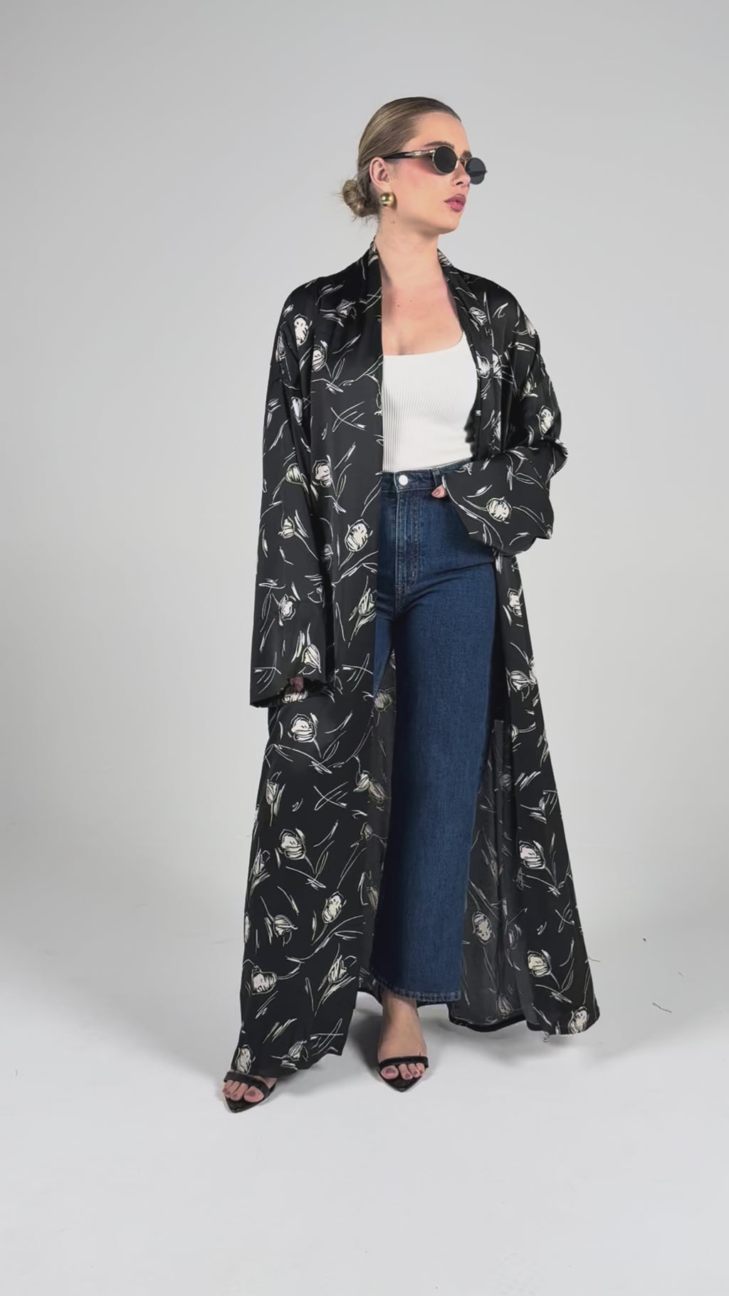 Pocket Abaya-Black Tulip