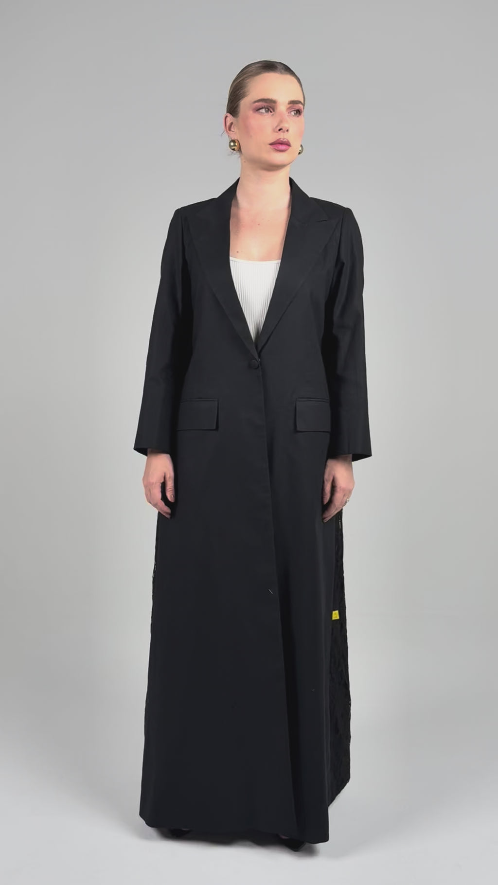 Talk To My Back Blazer- Black Dantiel