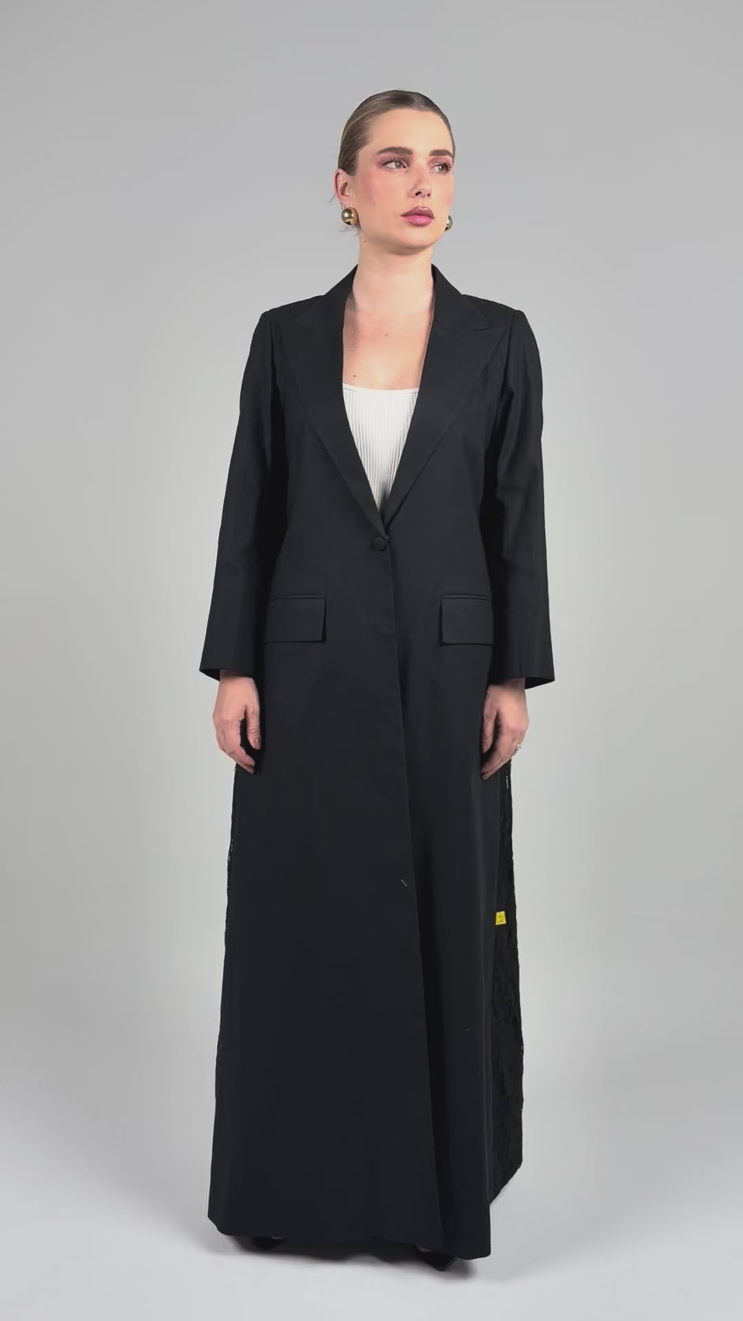 Talk To My Back Blazer- Black Dantiel