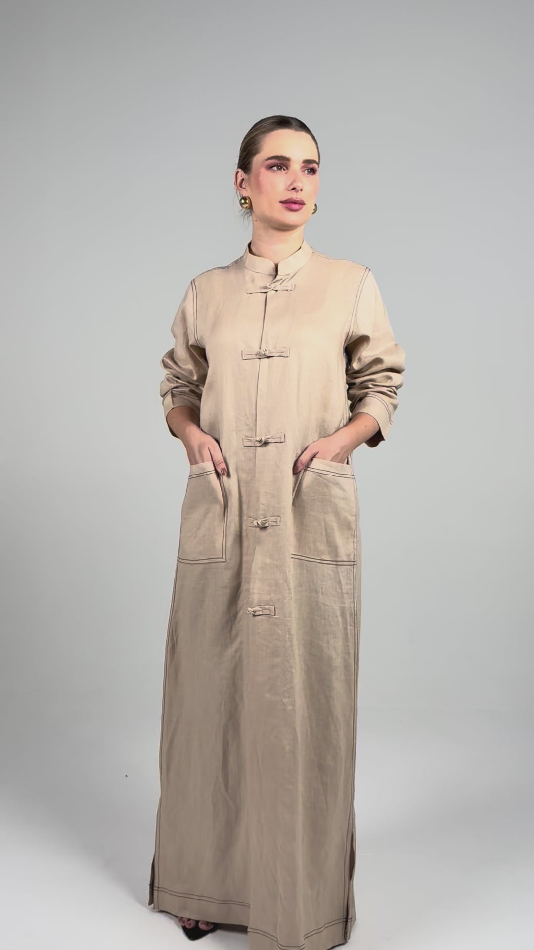 Shang Abaya- Beige