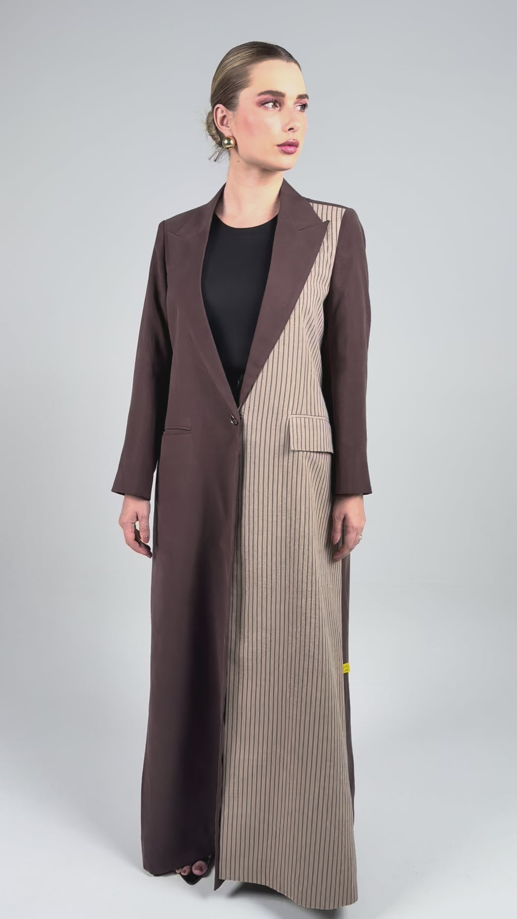 Sneakers Blazer- Brown/beige Strips